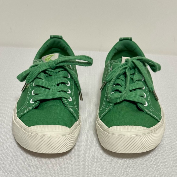 Cariuma Pantone Green Canvas OCA Low Lace Up Sneaker Shoes Women's Size 8 - Picture 5 of 13